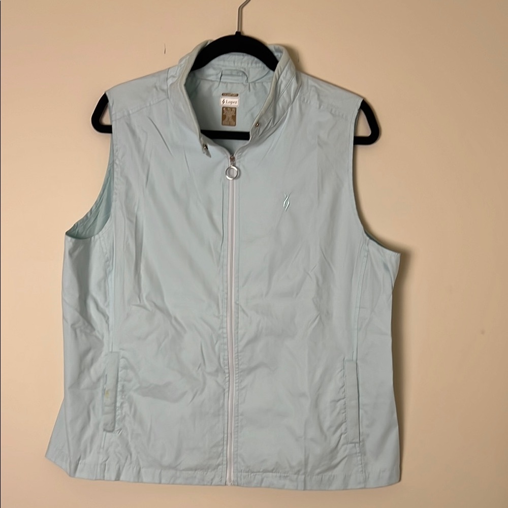 Women's Light Blue Sleeveless Vest